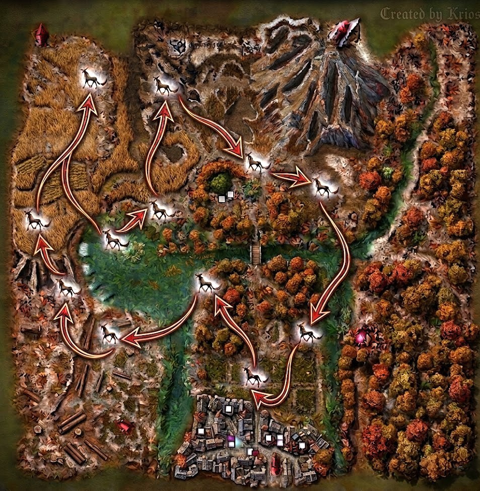 Denebe Akris Map